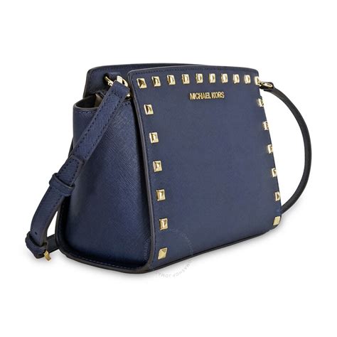 michael kors selma messenger medium navy|michael michael kors medium selma messenger.